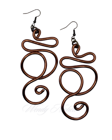 Journey Earrings (Shorts) Chocolate