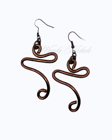 Peace Earrings (Chocolate)