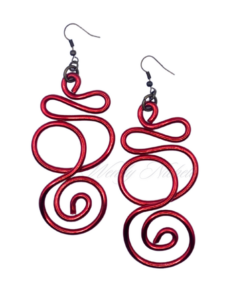 Journey Earrings (Shorts) Red