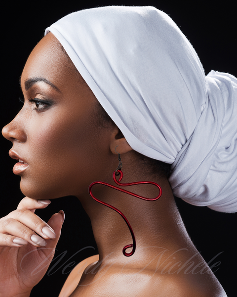 Peace Earrings (Red)