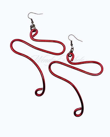 Peace Earrings (Red)