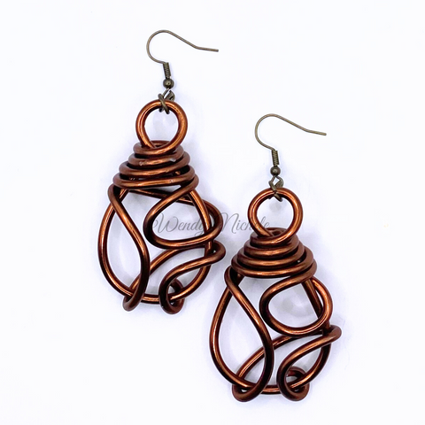 Gloria Earrings (Brown)