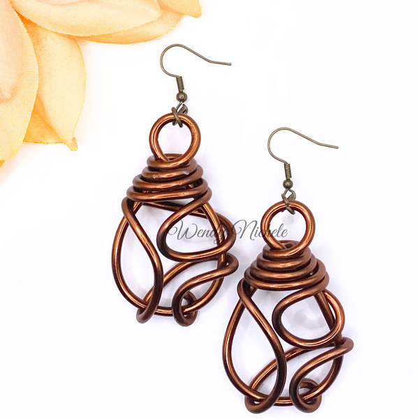 Gloria Earrings (Brown)