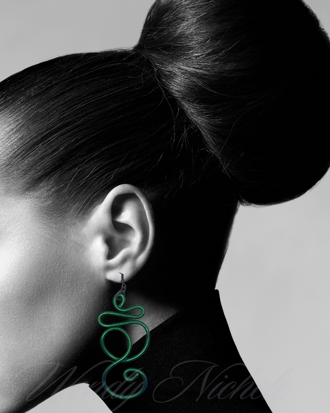 Journey Earrings (Shorts) Kelly Green