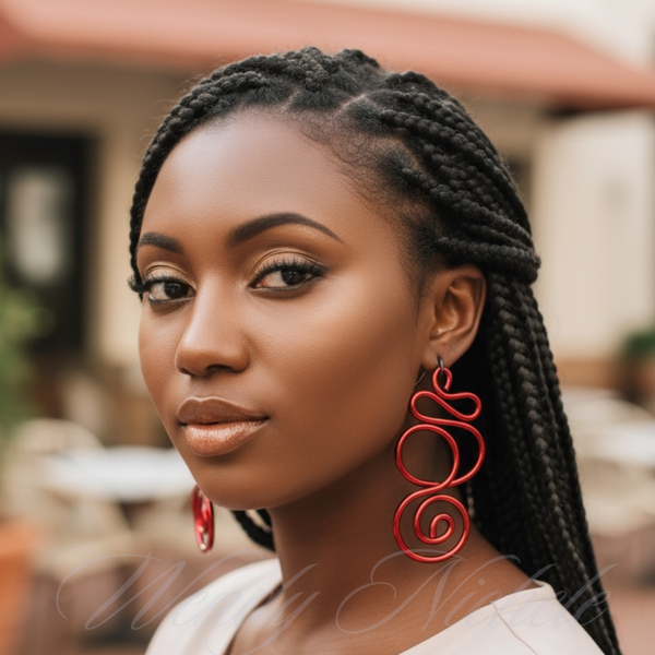 Journey Earrings (Shorts) Red