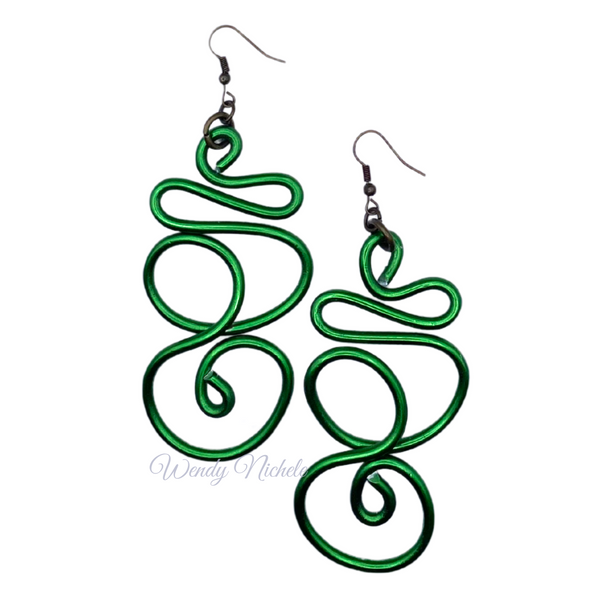 Journey Earrings (Shorts) Kelly Green