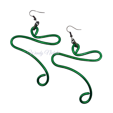 Peace Earrings (Kelly Green)