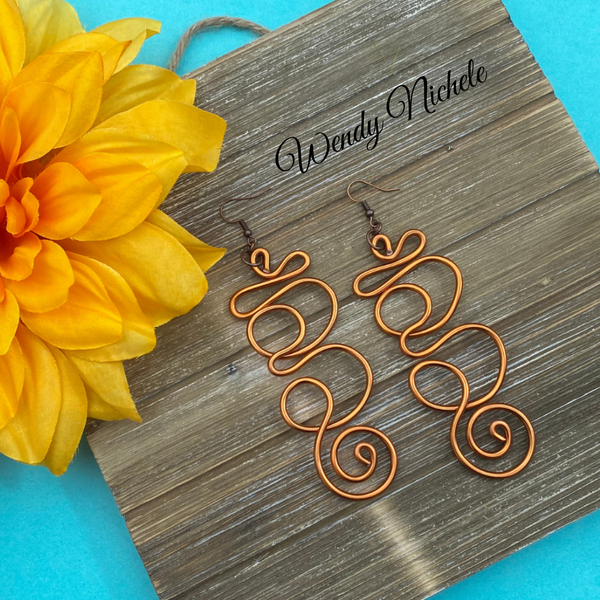 Journey Earrings (Copper)