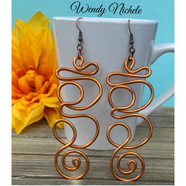 Journey Earrings (Copper)