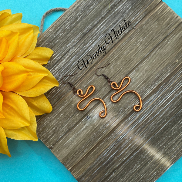 Peace Earrings (Copper)