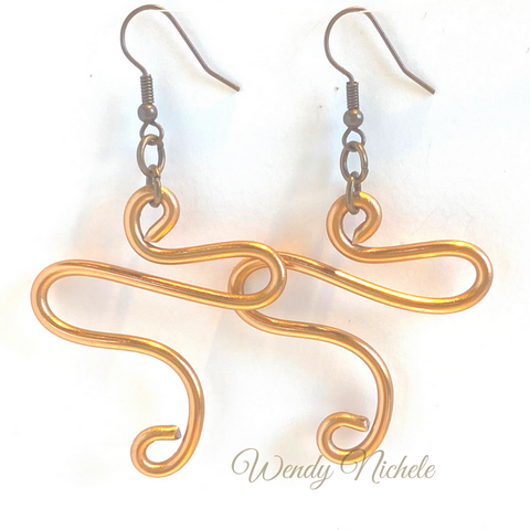 Peace Earrings (Copper)