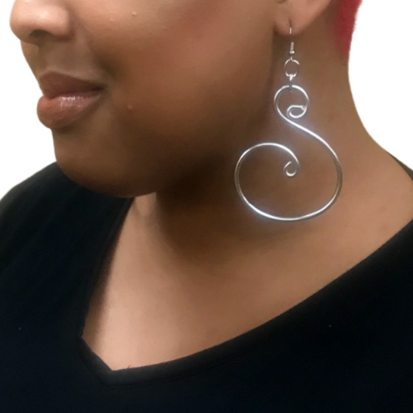 Silvia Earrings (Silver)